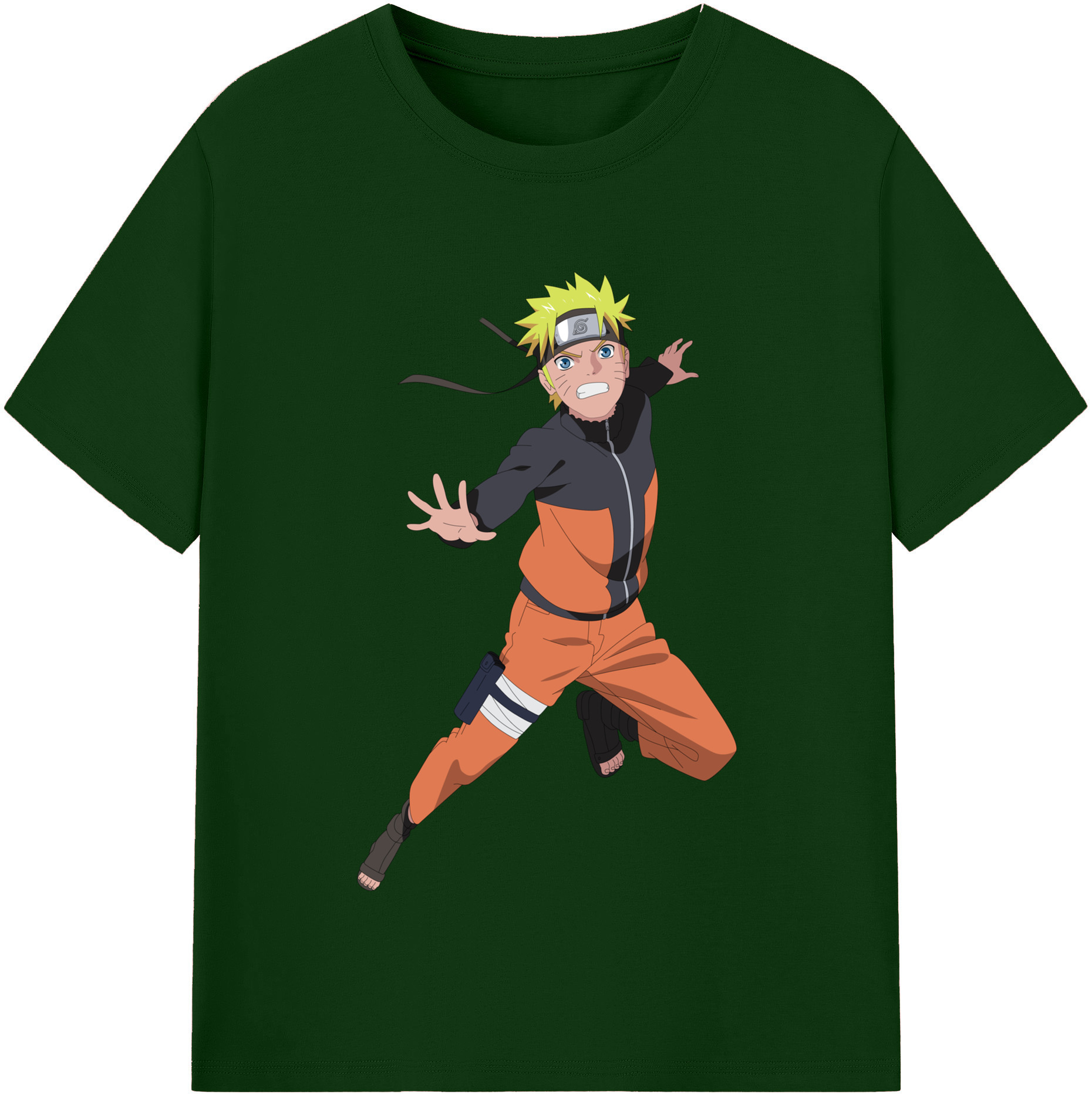 （画像用） NARUTO -ナルト- うずまき ナルト Uzumaki Naruto 綿100％半袖Tシャツ（フロントプリント）